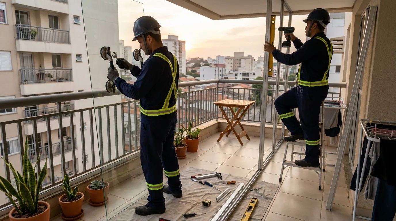 Envidraçamento de Sacada em Juiz de Fora‑MG